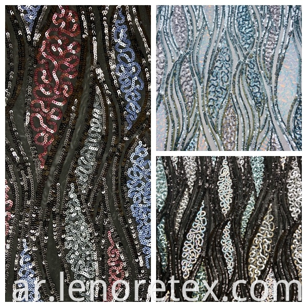 Sequin Mesh Embroidery Fabric